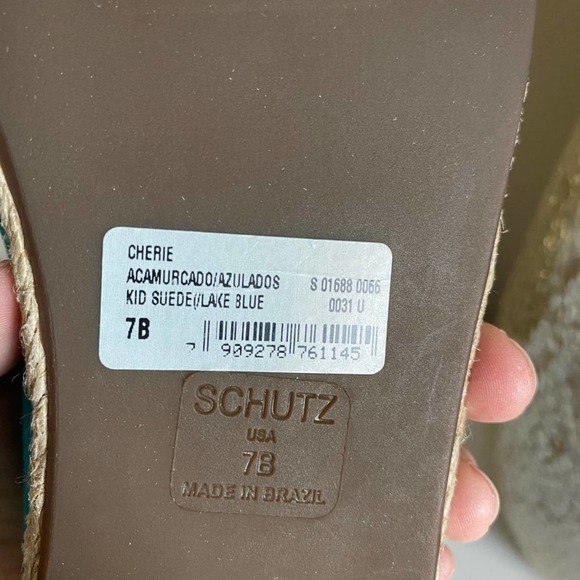 Schutz Cherie Embellished Cap Toe Espadrille Flats - Picture 8 of 13